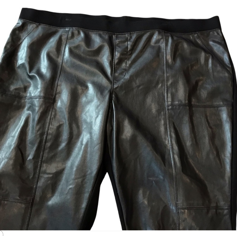 Love & Legend Black Faux Leather Leggings 24